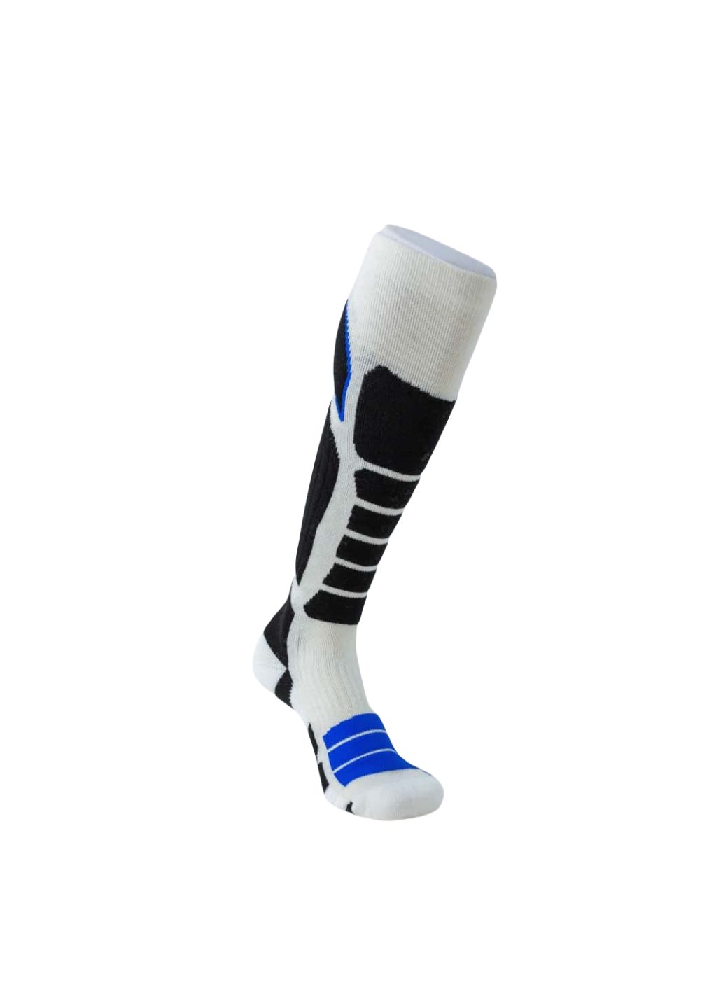White Unisex Merino wool Ski Socks