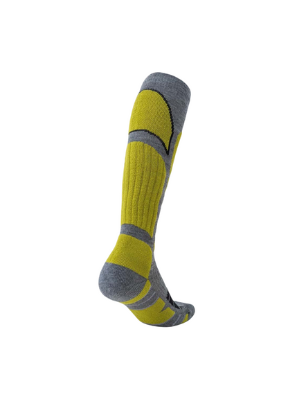 Green Unisex Merino wool Ski Socks